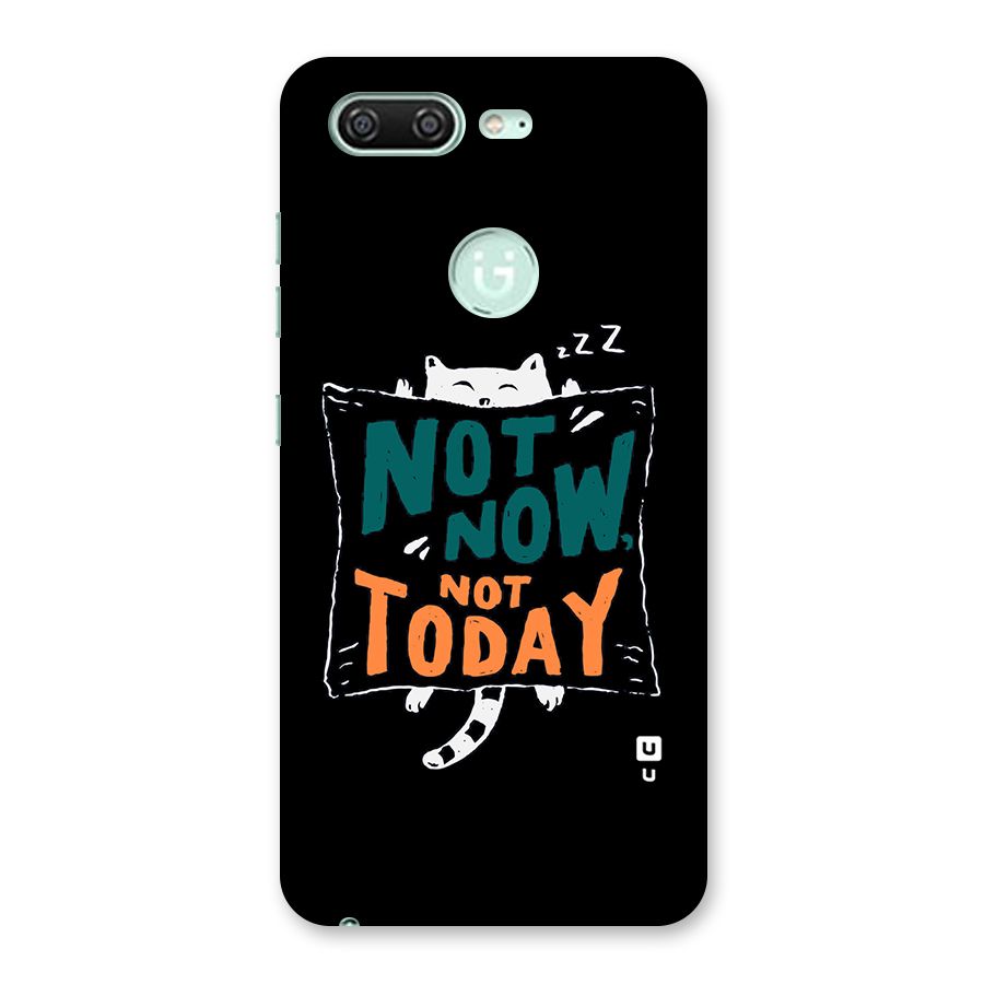 Lazy Cat Not Today Back Case for Gionee S10
