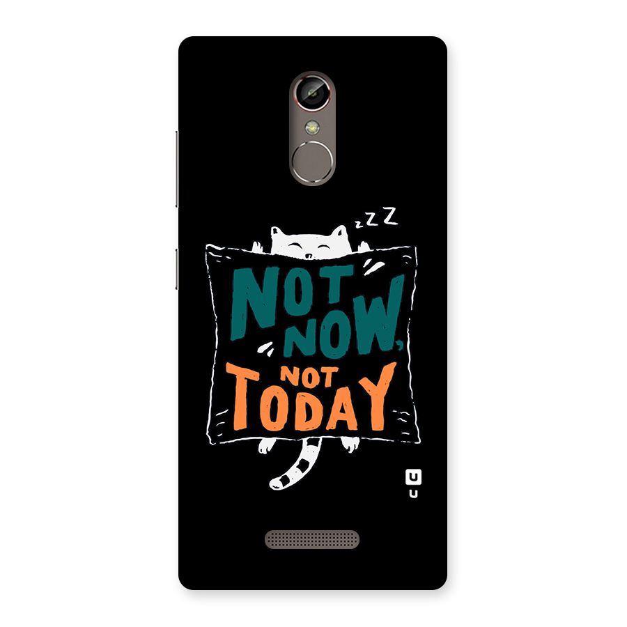 Lazy Cat Not Today Back Case for Gionee S6s