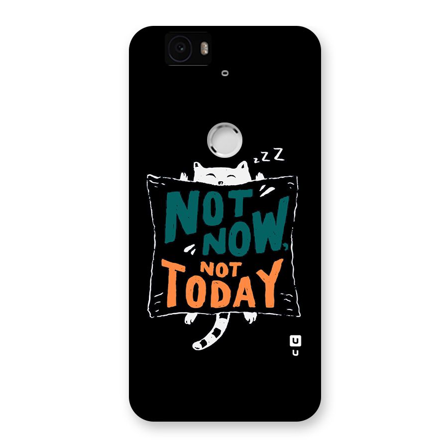 Lazy Cat Not Today Back Case for Google Nexus-6P