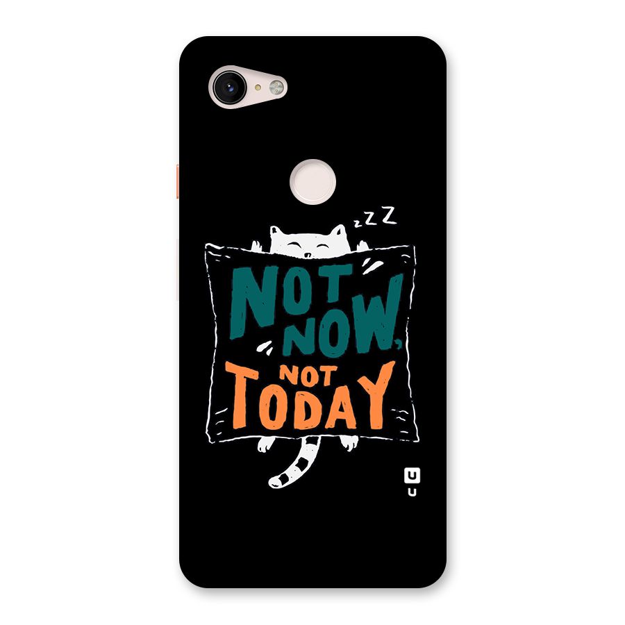 Lazy Cat Not Today Back Case for Google Pixel 3 XL