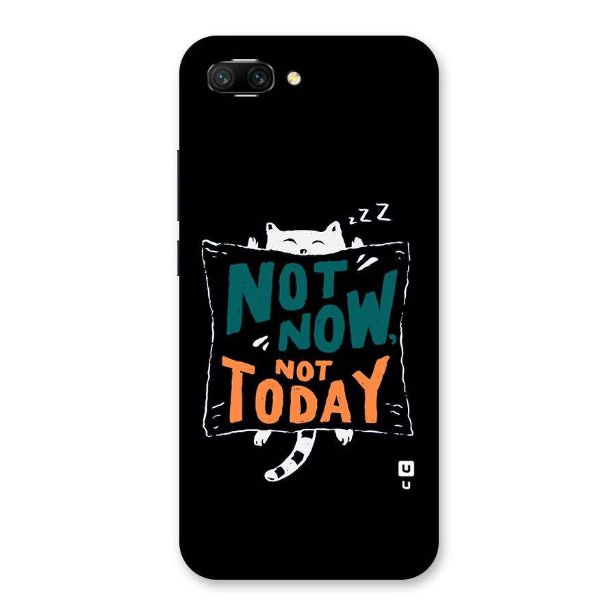 Lazy Cat Not Today Back Case for Honor 10