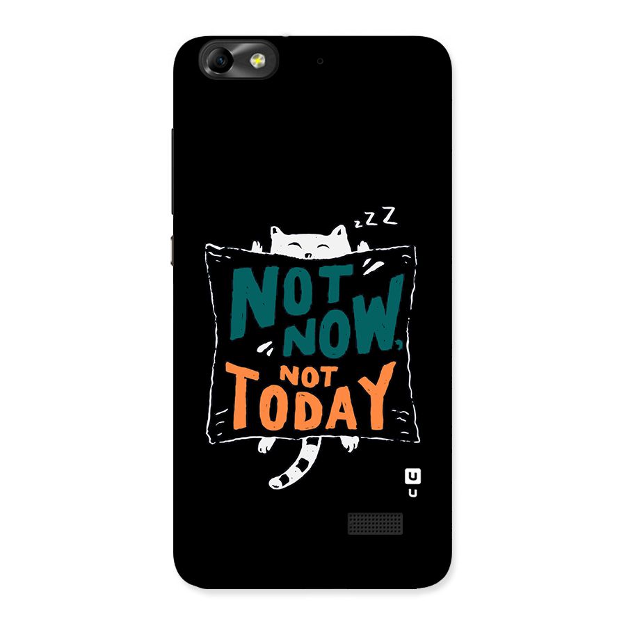 Lazy Cat Not Today Back Case for Honor 4C