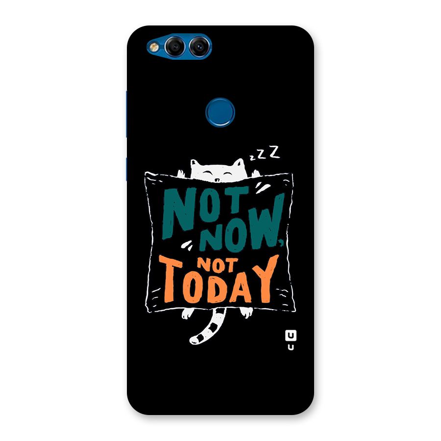 Lazy Cat Not Today Back Case for Honor 7X