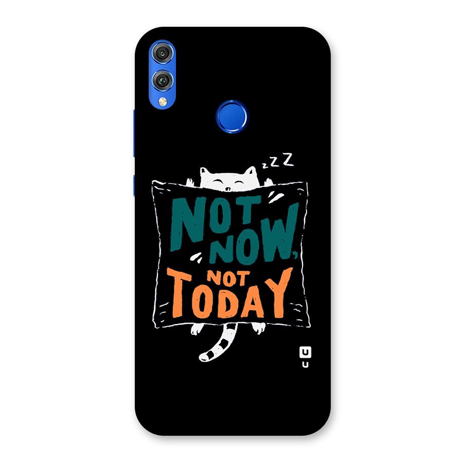 Lazy Cat Not Today Back Case for Honor 8X