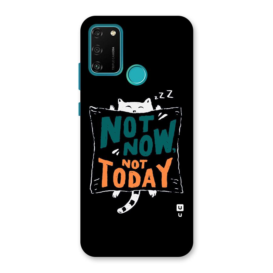 Lazy Cat Not Today Back Case for Honor 9A