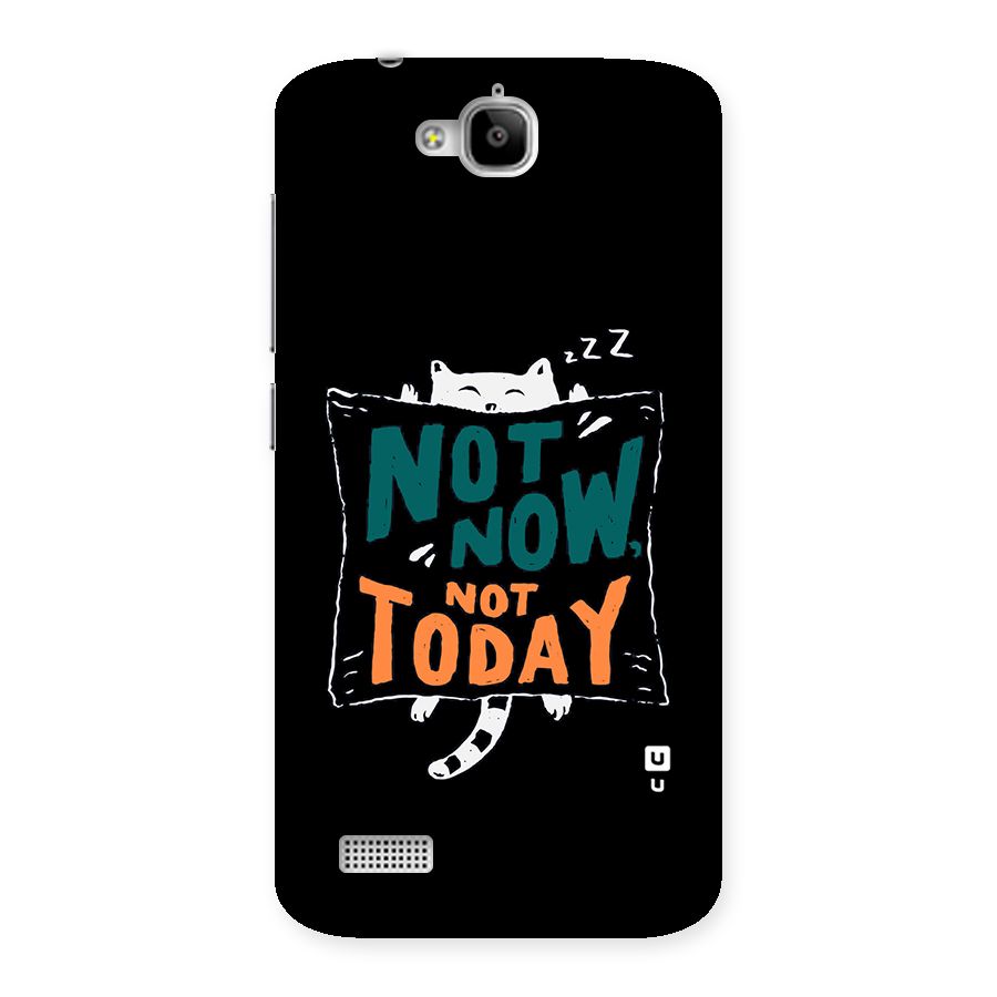 Lazy Cat Not Today Back Case for Honor Holly