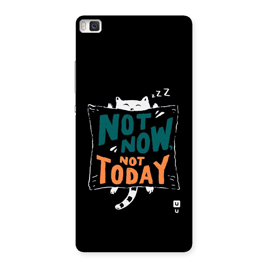 Lazy Cat Not Today Back Case for Huawei P8