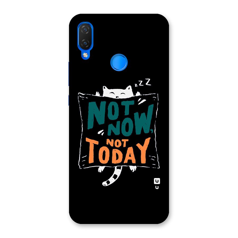 Lazy Cat Not Today Back Case for Huawei P Smart+