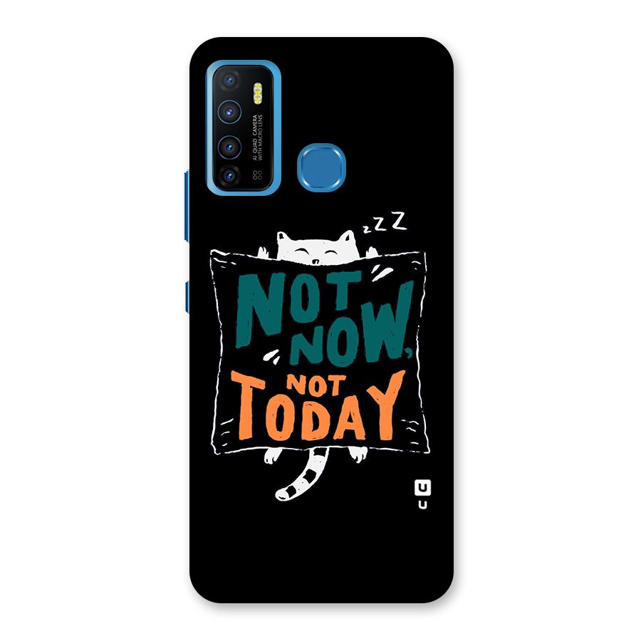 Lazy Cat Not Today Back Case for Infinix Hot 9