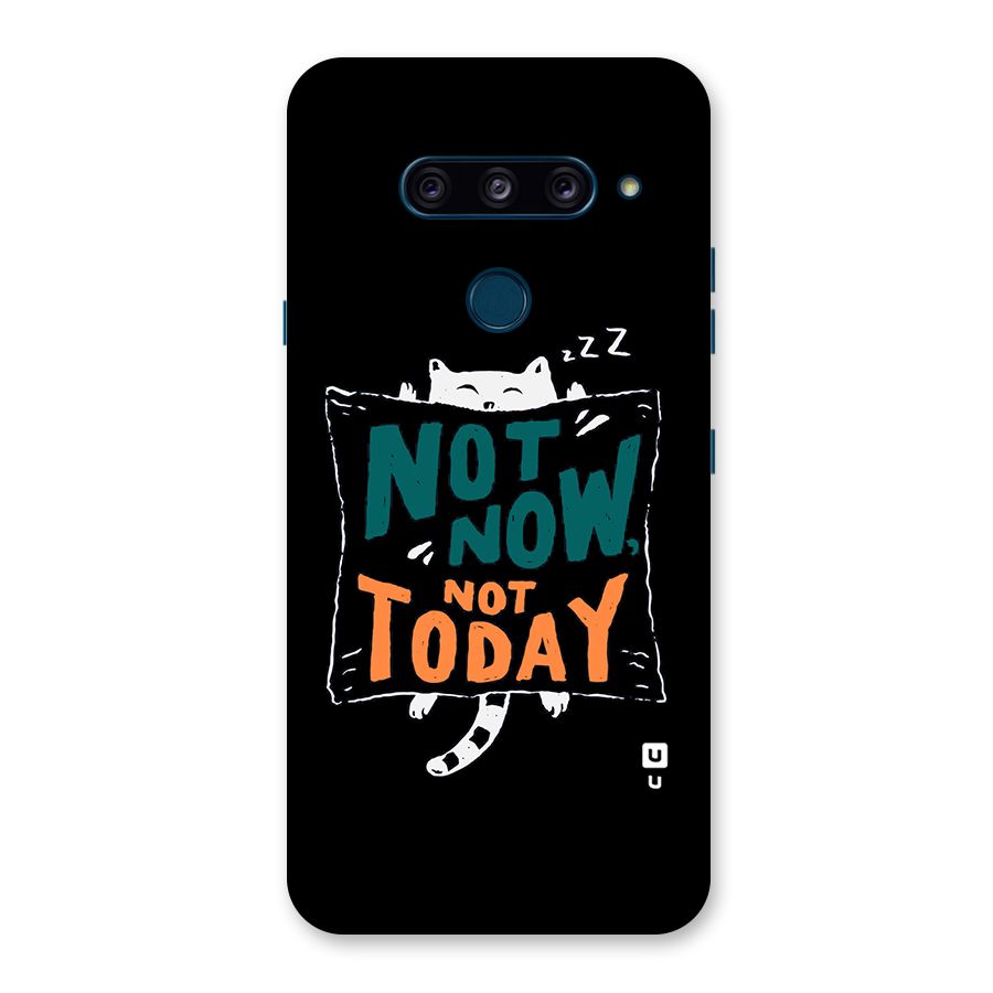 Lazy Cat Not Today Back Case for LG  V40 ThinQ