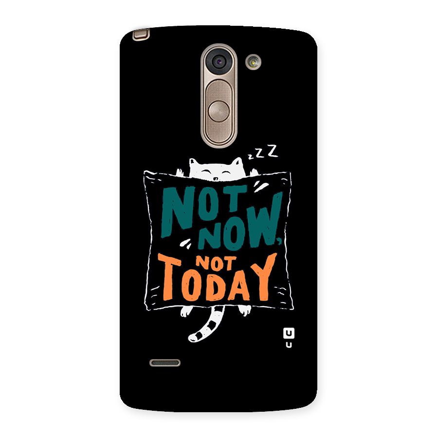 Lazy Cat Not Today Back Case for LG G3 Stylus