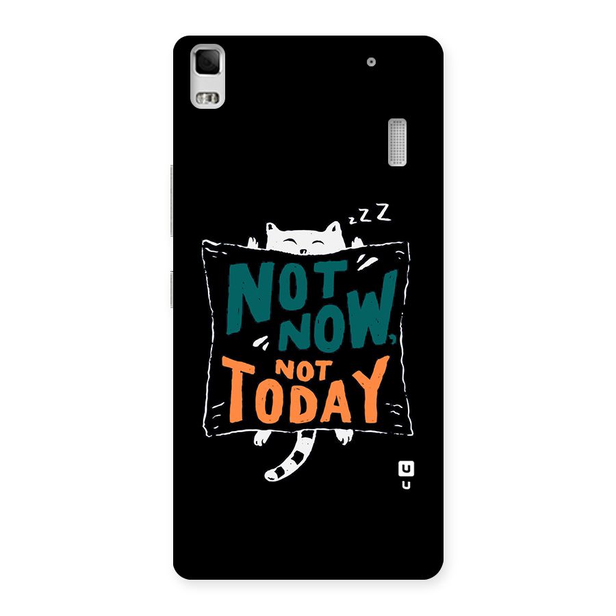 Lazy Cat Not Today Back Case for Lenovo A7000