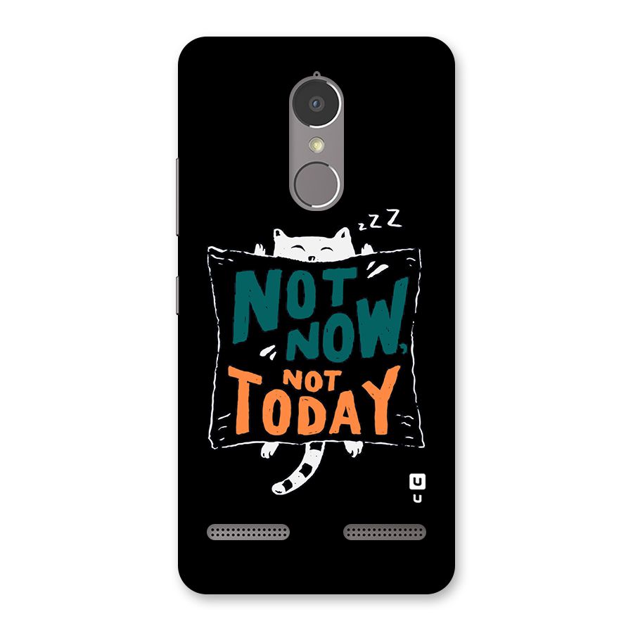 Lazy Cat Not Today Back Case for Lenovo K6 Power