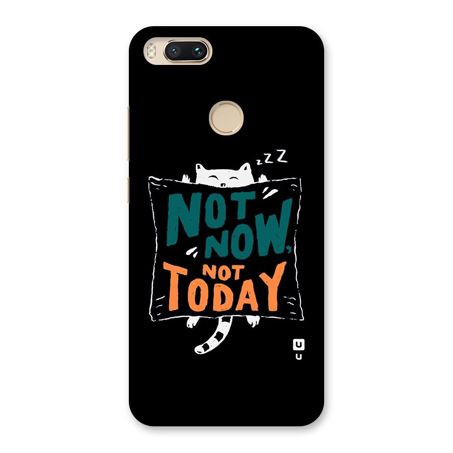 Lazy Cat Not Today Back Case for Mi A1