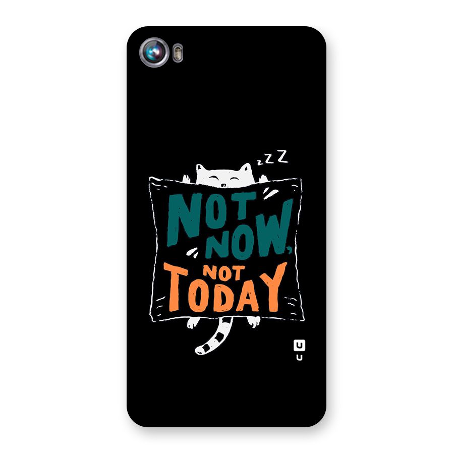 Lazy Cat Not Today Back Case for Micromax Canvas Fire 4 A107