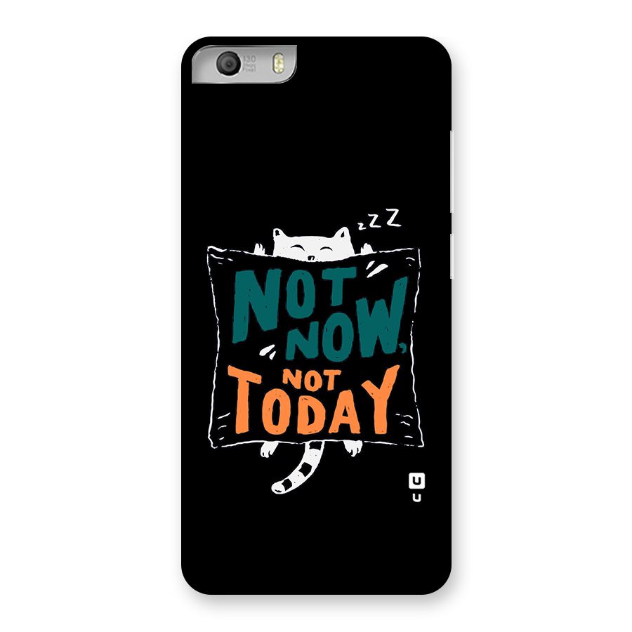 Lazy Cat Not Today Back Case for Micromax Canvas Knight 2