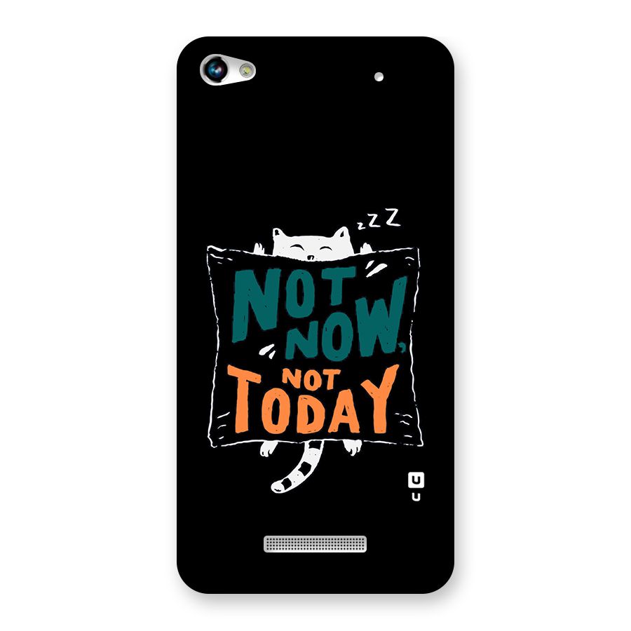 Lazy Cat Not Today Back Case for Micromax Hue 2