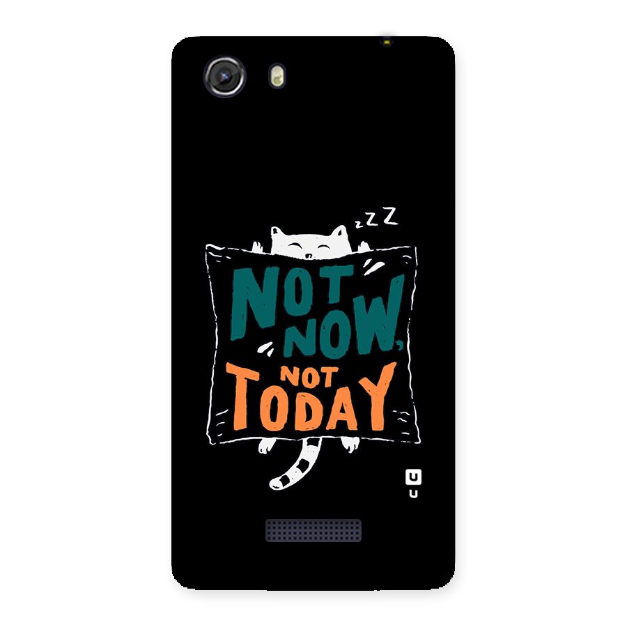 Lazy Cat Not Today Back Case for Micromax Unite 3