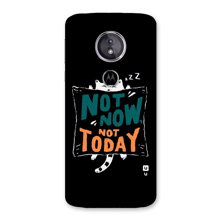 Lazy Cat Not Today Back Case for Moto E5