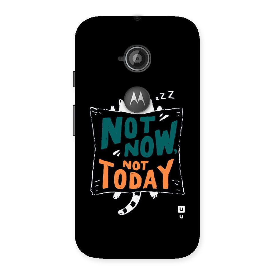 Lazy Cat Not Today Back Case for Moto E 2nd Gen