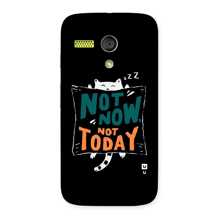 Lazy Cat Not Today Back Case for Moto G