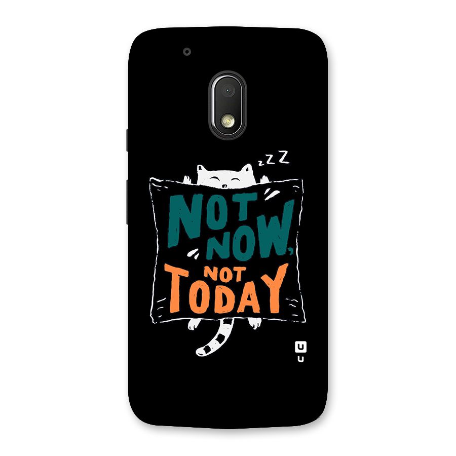 Lazy Cat Not Today Back Case for Moto G4 Play
