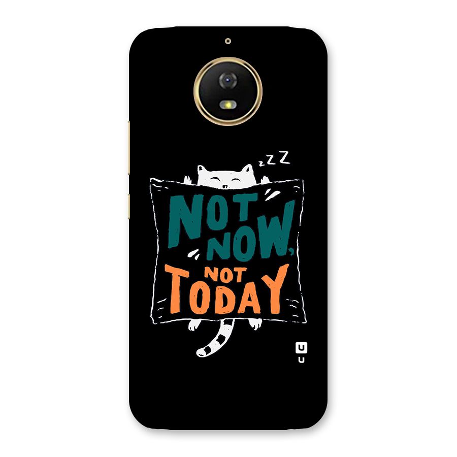 Lazy Cat Not Today Back Case for Moto G5s