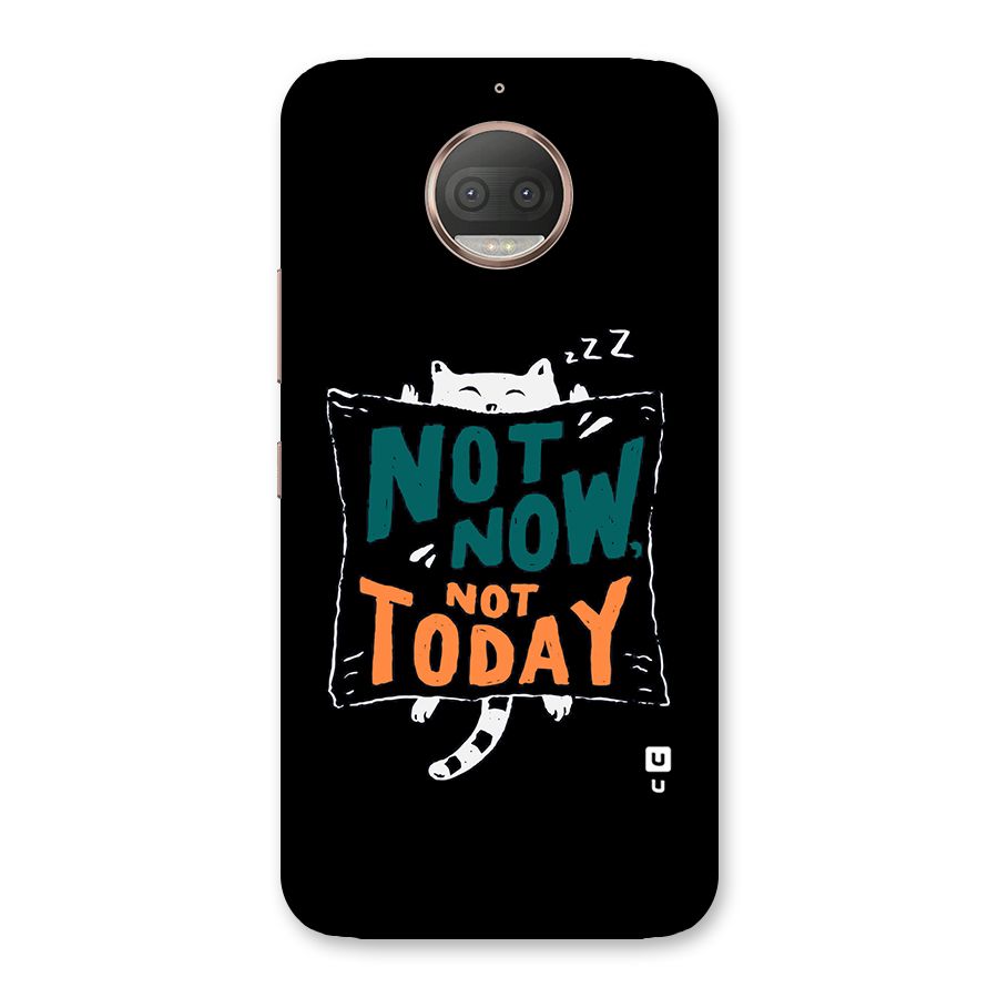 Lazy Cat Not Today Back Case for Moto G5s Plus