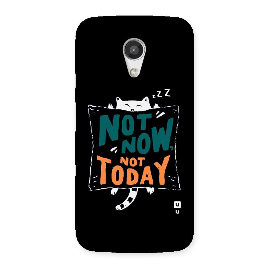 Lazy Cat Not Today Back Case for Moto G 2nd Gen