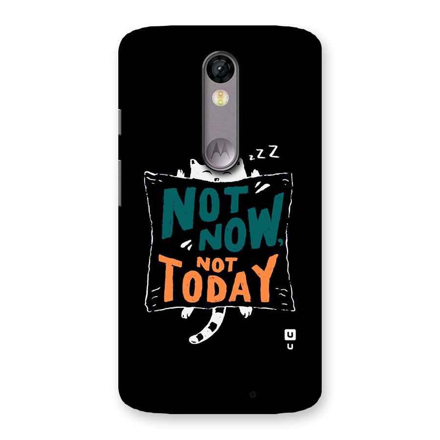 Lazy Cat Not Today Back Case for Moto X Force