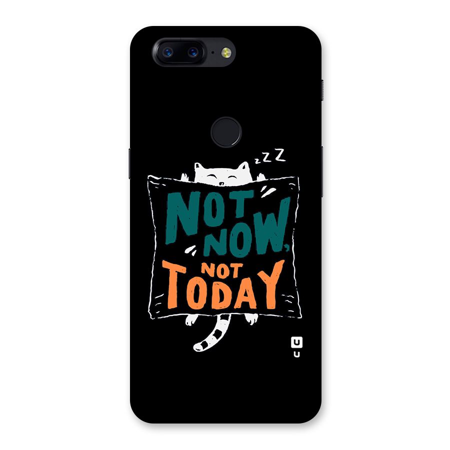 Lazy Cat Not Today Back Case for OnePlus 5T