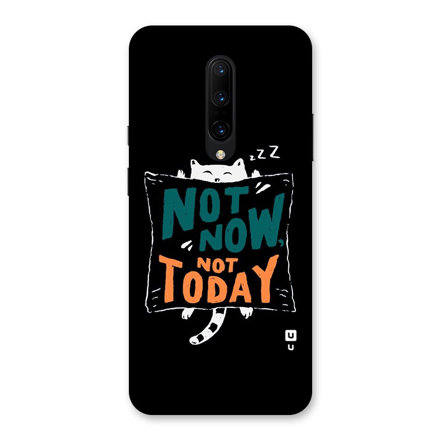 Lazy Cat Not Today Back Case for OnePlus 7 Pro