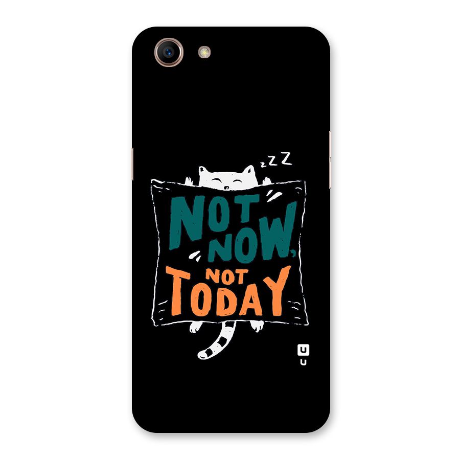 Lazy Cat Not Today Back Case for Oppo A83 (2018)
