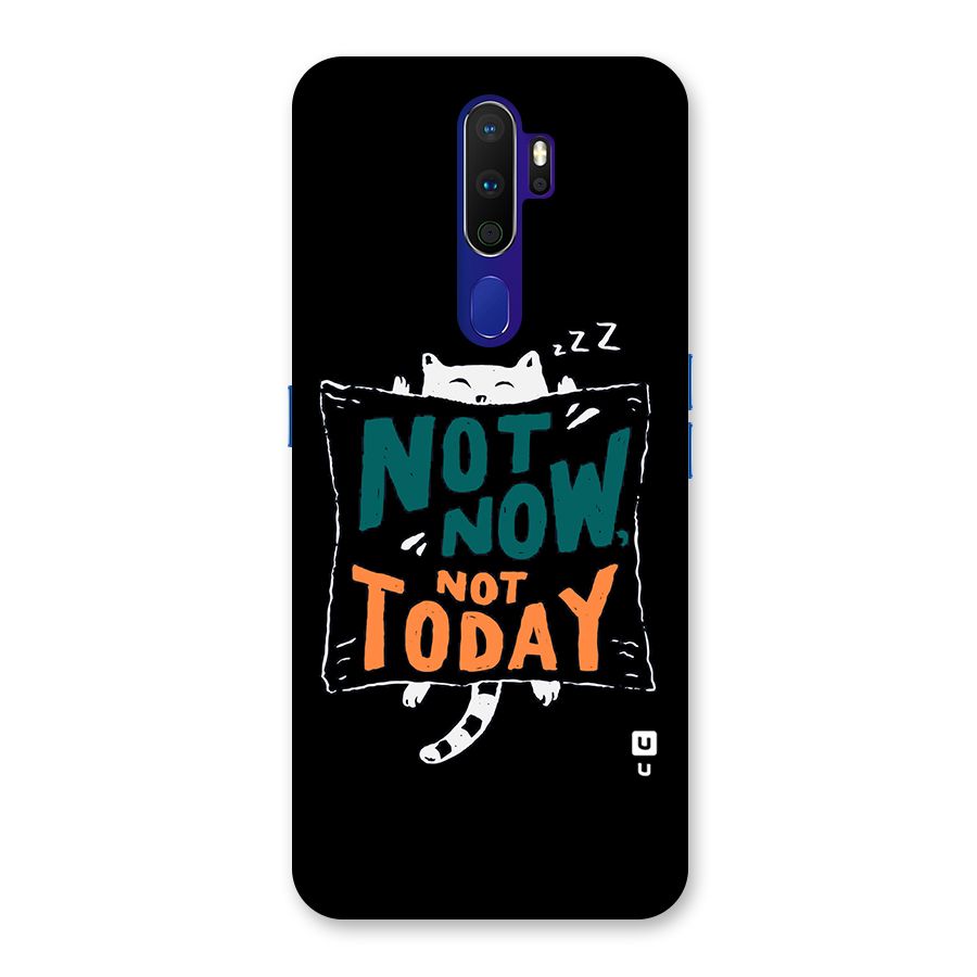 Lazy Cat Not Today Back Case for Oppo A9 (2020)