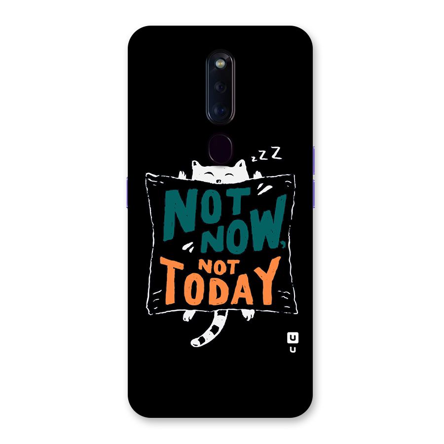Lazy Cat Not Today Back Case for Oppo F11 Pro