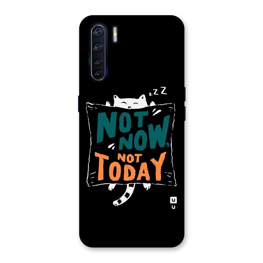 Lazy Cat Not Today Back Case for Oppo F15