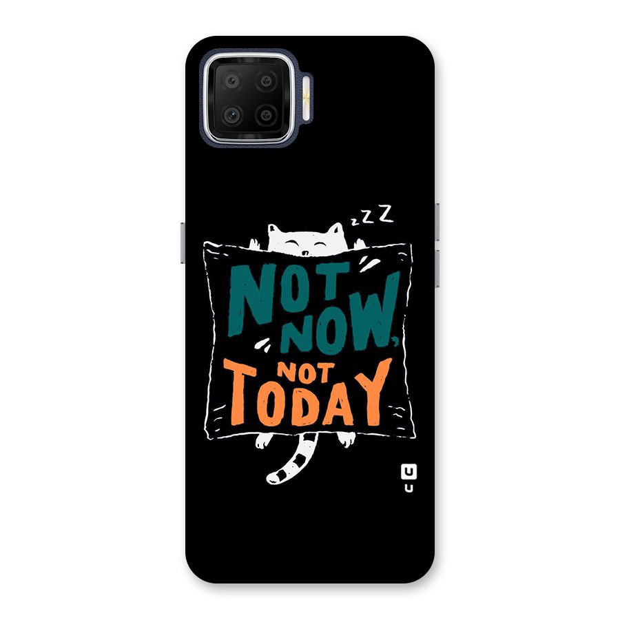 Lazy Cat Not Today Back Case for Oppo F17
