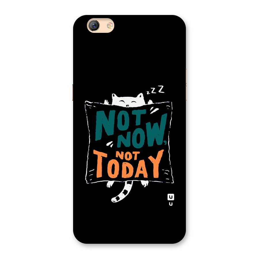 Lazy Cat Not Today Back Case for Oppo F3 Plus