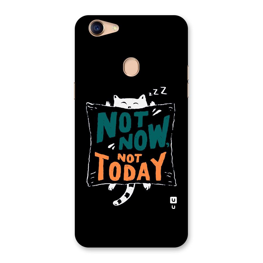 Lazy Cat Not Today Back Case for Oppo F5
