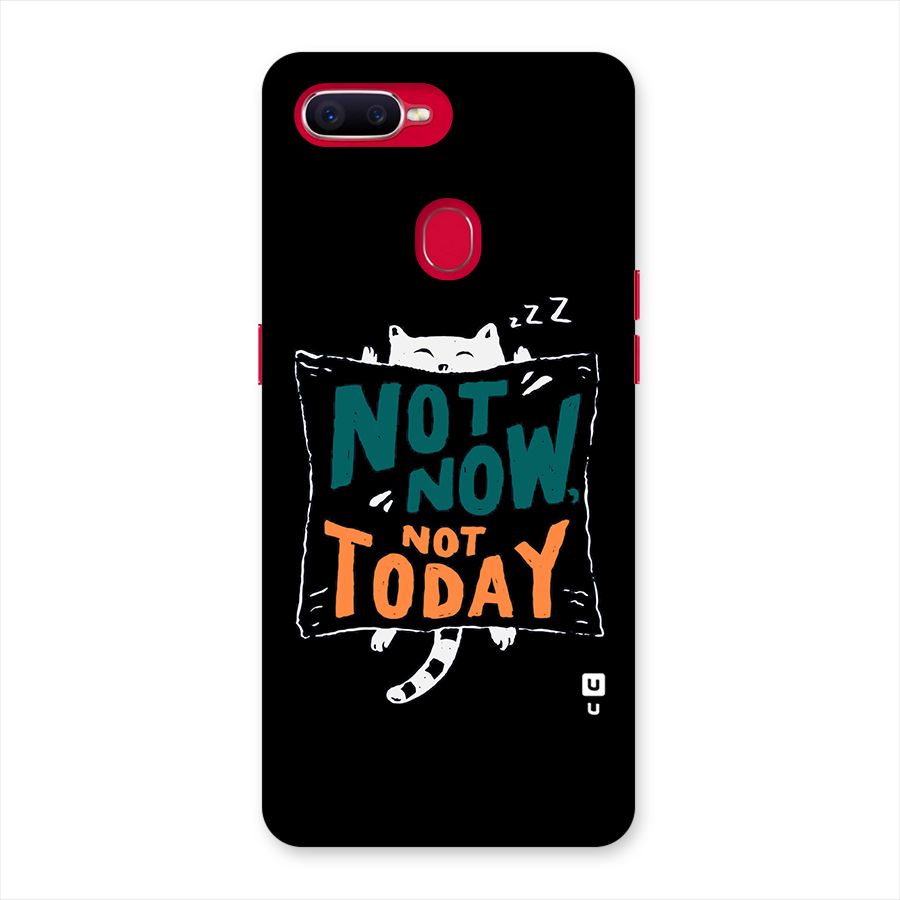 Lazy Cat Not Today Back Case for Oppo F9 Pro