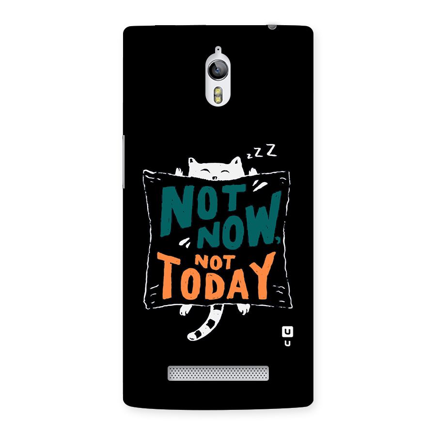 Lazy Cat Not Today Back Case for Oppo Find 7