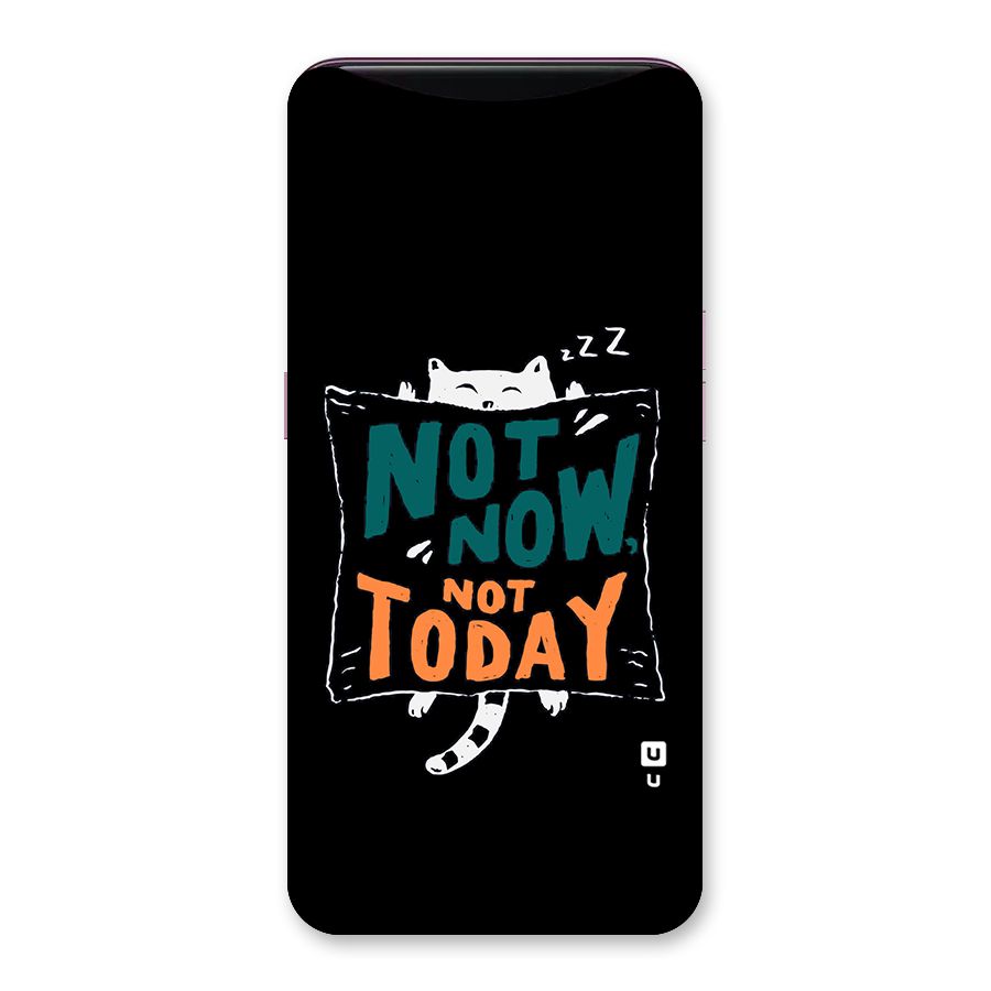 Lazy Cat Not Today Back Case for Oppo Find X