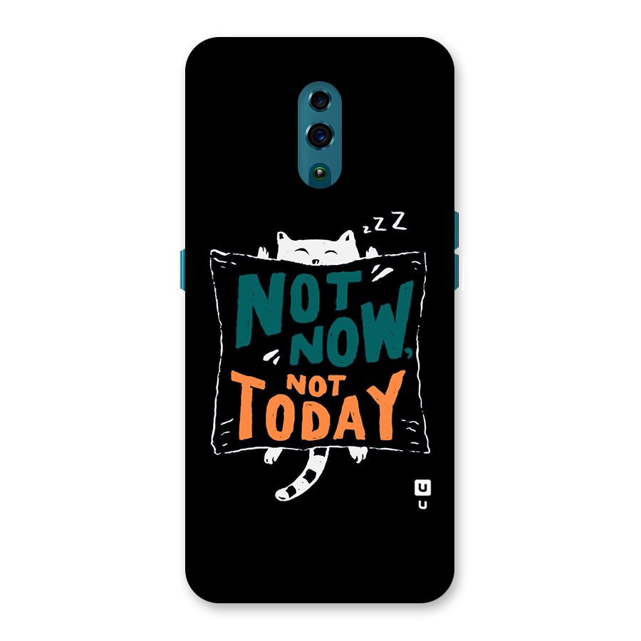 Lazy Cat Not Today Back Case for Oppo Reno