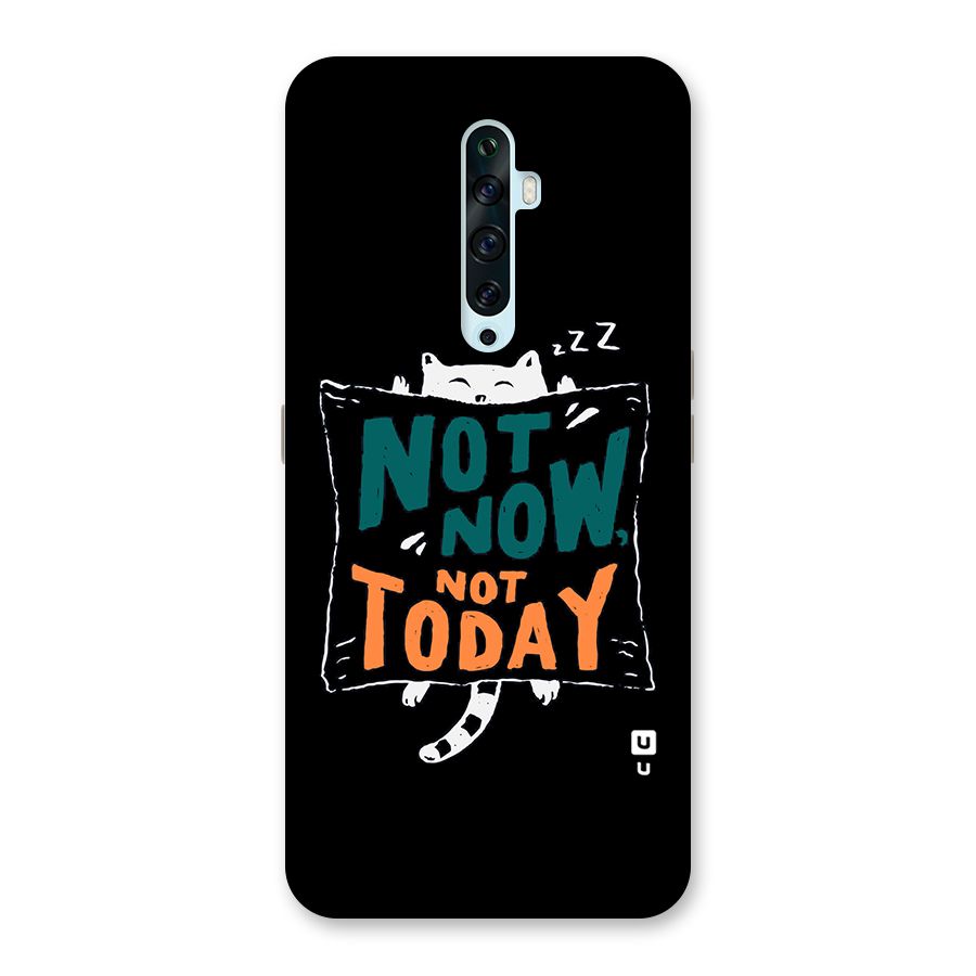 Lazy Cat Not Today Back Case for Oppo Reno2 F