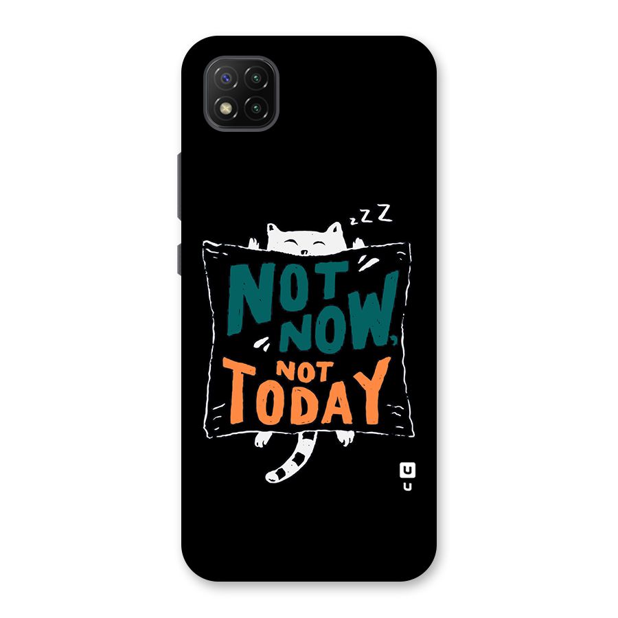 Lazy Cat Not Today Back Case for Poco C3