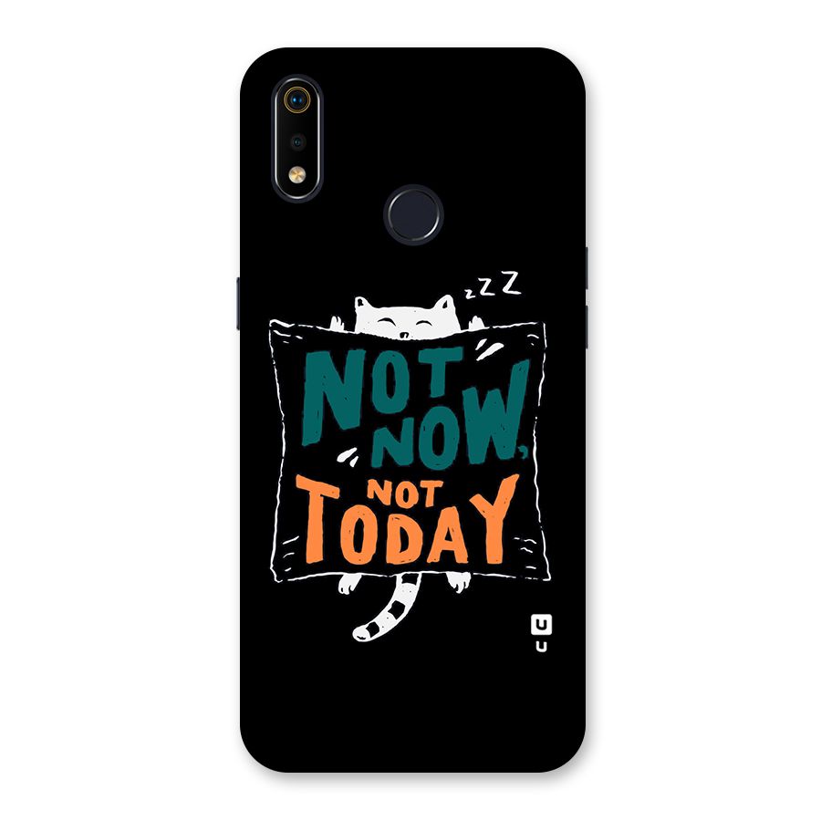 Lazy Cat Not Today Back Case for Realme 3i
