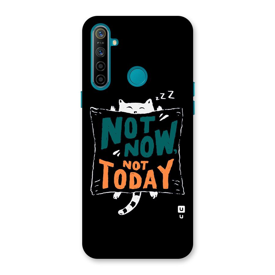 Lazy Cat Not Today Back Case for Realme 5i