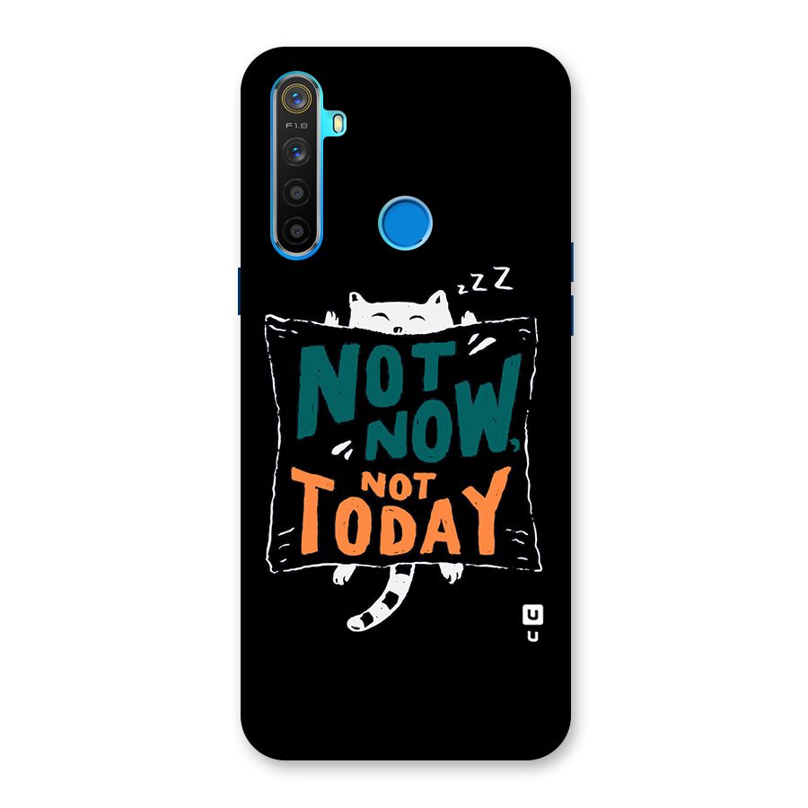Lazy Cat Not Today Back Case for Realme 5s