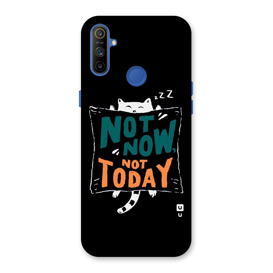 Lazy Cat Not Today Back Case for Realme Narzo 10A
