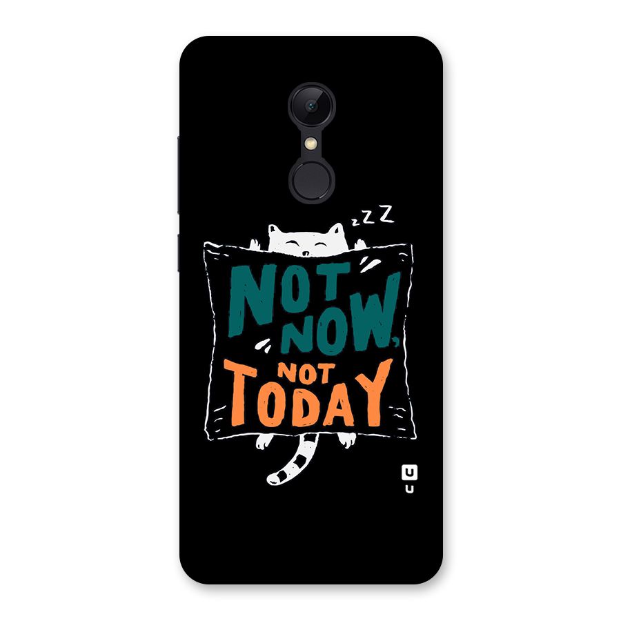 Lazy Cat Not Today Back Case for Redmi 5